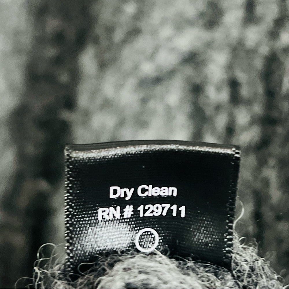 Jenni Kayne Charcoal Alpaca Wool cardigan cable knit open front size small - Picture 5 of 6